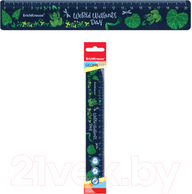 Линейка Erich Krause Wetlands / 58115 - фото