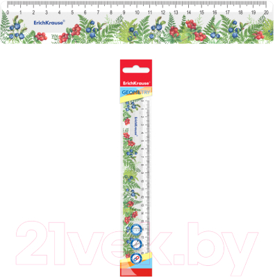 Линейка Erich Krause Berries / 58107 - фото