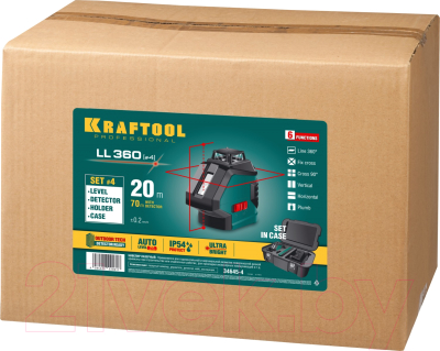 Лазерный нивелир Kraftool LL360-4 / 34645-4