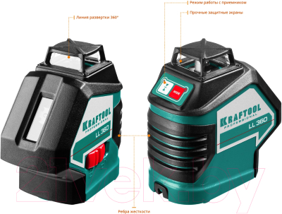 Лазерный нивелир Kraftool LL360-4 / 34645-4