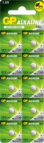 Комплект батареек GP Batteries GP 177A / GP 177FRA-2C10 - фото