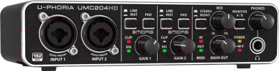 Аудиоинтерфейс Behringer UMC204HD - фото