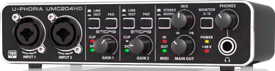 Аудиоинтерфейс Behringer UMC204HD