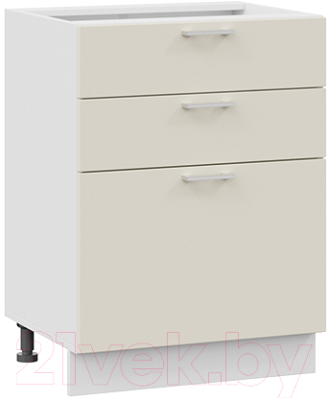 Шкаф-стол кухонный ТриЯ Габриэлла 1Н6Я3 (белый/крем) - фото