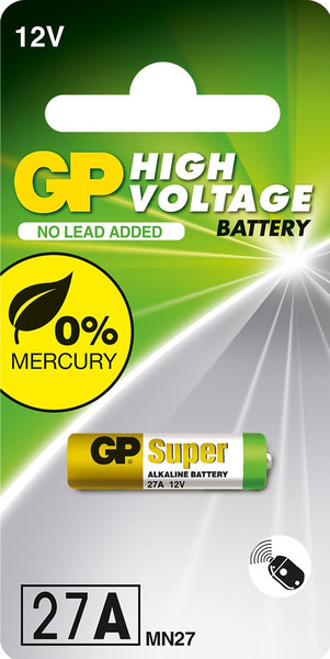 Батарейка GP Batteries 12В GP 27AF / GP 27AFRA-2C1 - фото