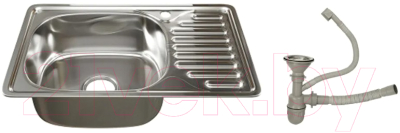 Мойка кухонная Mixline L 536115 (с сифоном)