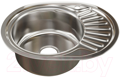 Мойка кухонная Mixline Овал L 533711 (с сифоном) - фото