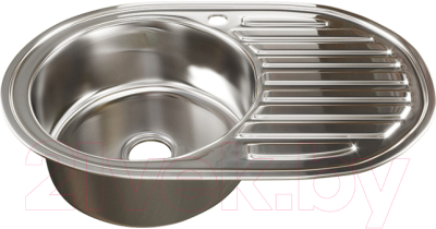 Мойка кухонная Mixline Овал L 528188 (с сифоном) - фото