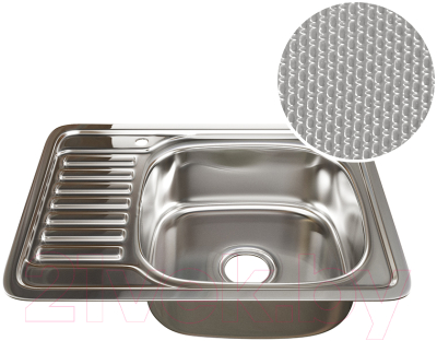Мойка кухонная Mixline R 532311 (с сифоном)