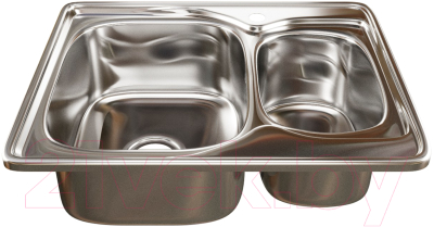 Мойка кухонная Mixline 538197 (с сифоном) - фото