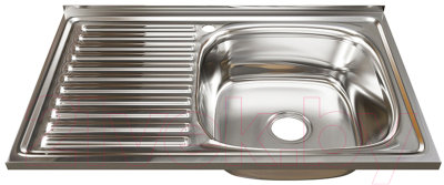 Мойка кухонная Mixline R 528178 (с сифоном) - фото