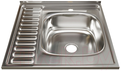 Мойка кухонная Mixline R 528019 (с сифоном) - фото
