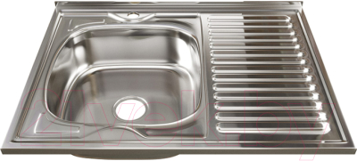 Мойка кухонная Mixline L 528016 (с сифоном) - фото