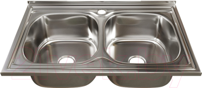 Мойка кухонная Mixline 530528 (с сифоном) - фото