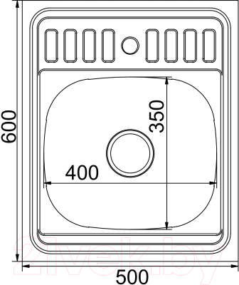 Мойка кухонная Mixline 527974