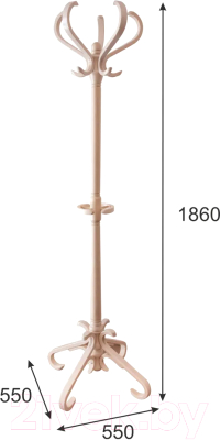 Вешалка для одежды Мебелик В 10Н