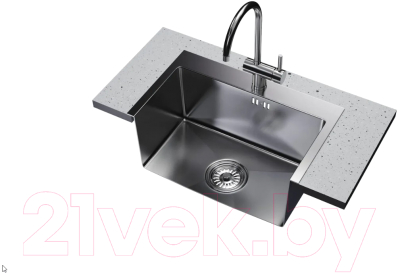 Мойка кухонная Mixline Pro 547229 (сатин, с сифоном)