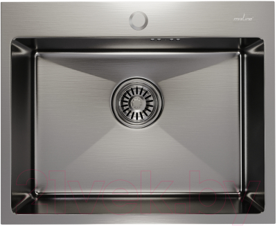 Мойка кухонная Mixline Pro 547233 (сатин, с сифоном) - фото