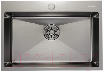 Мойка кухонная Mixline Pro 547237 (сатин, с сифоном) - фото