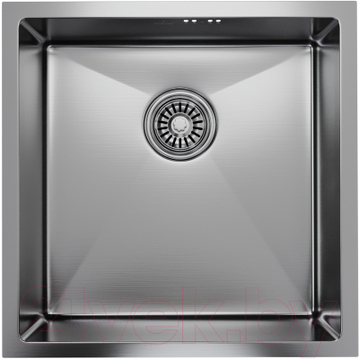Мойка кухонная Mixline Pro 547225 (сатин, с сифоном) - фото