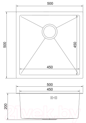 Мойка кухонная Mixline Pro 547227 (сатин, с сифоном)