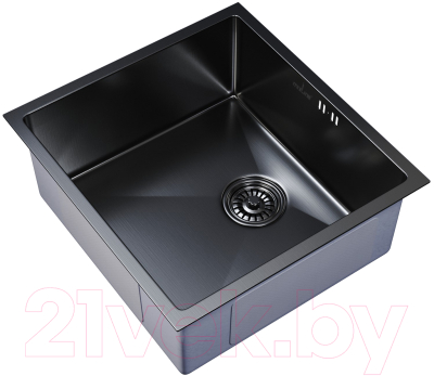 Мойка кухонная Mixline Pro 548565 (черный графит, с сифоном)