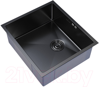 Мойка кухонная Mixline Pro 548569 (черный графит, с сифоном)