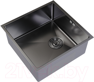 Мойка кухонная Mixline Pro 547228 (черный графит, с сифоном)