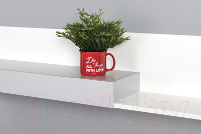 Полка Mobi Торонто 16.475 (белый PE шагрень/стальной серый 1700 PE)