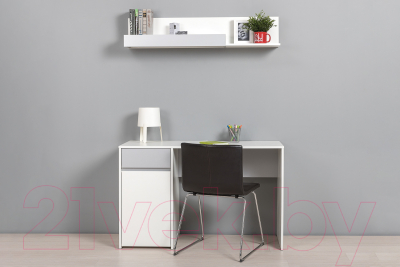 Полка Mobi Торонто 16.475 (белый PE шагрень/стальной серый 1700 PE)