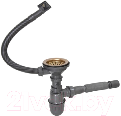 Мойка кухонная Mixline Pro 548567 (бронза, с сифоном)