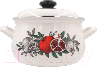 Кастрюля Лысьвенские эмали Цвет граната С-3915 АП2/4 - фото