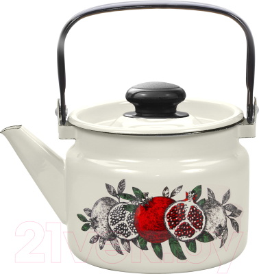 Чайник Лысьвенские эмали Цвет граната С-27104 П2 - фото