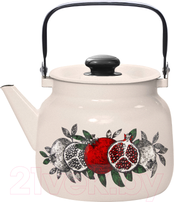 Чайник Лысьвенские эмали Цвет граната 2713П2/4 - фото