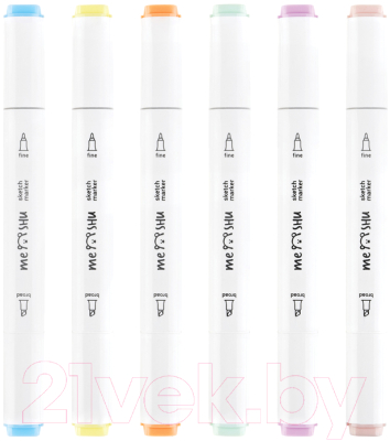 Набор маркеров Meshu Пастельные цвета / MS_38250
