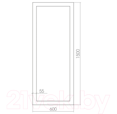 Зеркало Mixline Эфес 537439