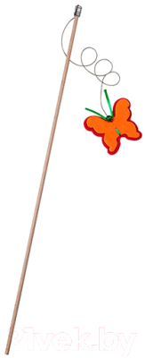 Игрушка для кошек Сибирская кошка Удочка-дразнилка Бабочки - фото