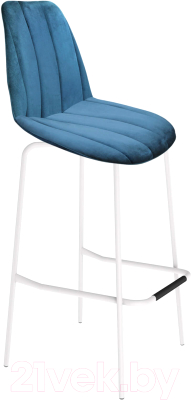 Стул барный Sheffilton SHT-ST29-C1/S29 (морская глубина/белый муар) - фото