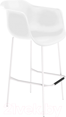 Стул барный Sheffilton SHT-ST31/S29 (белый/белый муар) - фото