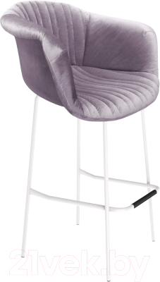 Стул барный Sheffilton SHT-ST31-С1/S29 (ледяная лаванда/белый муар) - фото