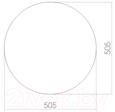 Зеркало Mixline Круглое 50 525021