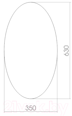 Зеркало Mixline Овал 35 525519