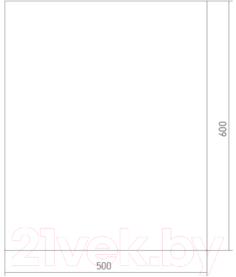 Зеркало Mixline Прямоугольник 50 531801