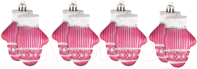 Набор елочных игрушек Волшебная страна Варежки / 007450 - фото