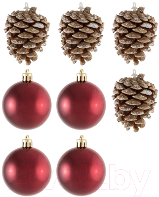 Набор елочных игрушек Волшебная страна Шары и шишки SYQB-0119230 / 005763 - фото