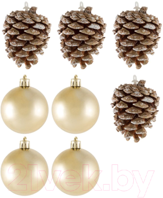 Набор елочных игрушек Волшебная страна Шары и шишки SYQB-0119231 / 005764 - фото