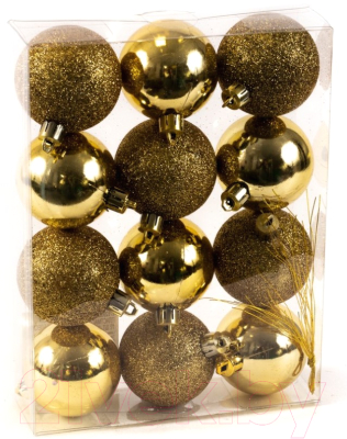 Набор шаров новогодних Белбогемия Глянцевый блеск / 27629580 - фото
