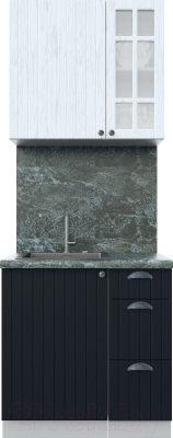 Готовая кухня Интерлиния Берес 0.8А - фото