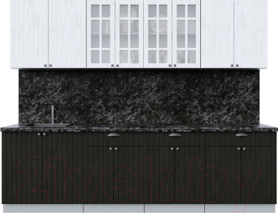 Готовая кухня Интерлиния Берес 2.7А - фото