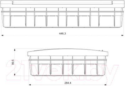 Бокс пластиковый Adal Pano Внутренний 36 / MD9313
